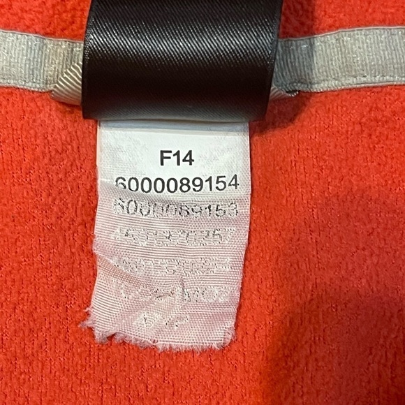 The North Face Orange Fleece Long Sleeve Quarter Zip Size Small - Picture 12 of 12